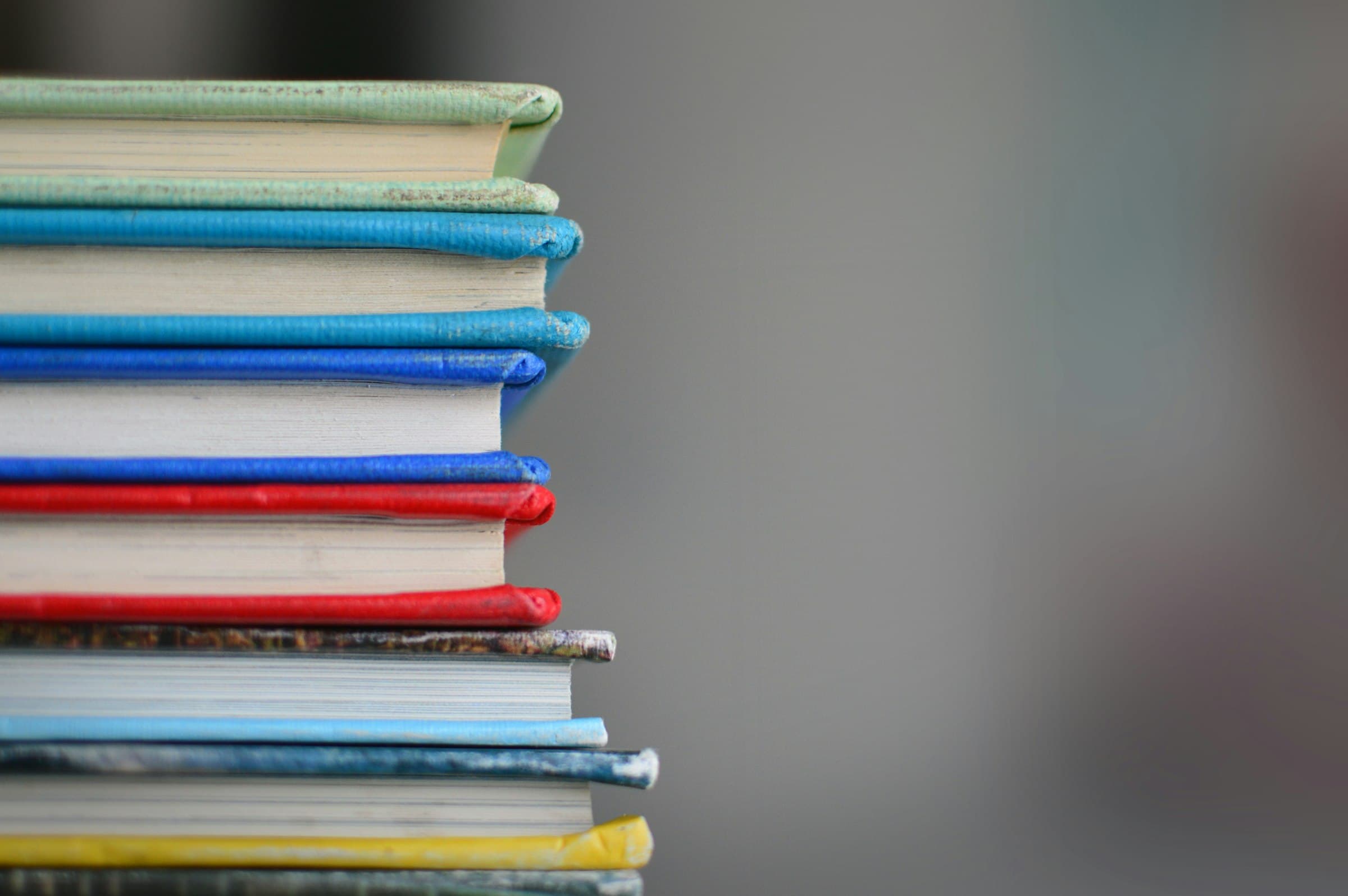 Bücher in Nahaufnahme